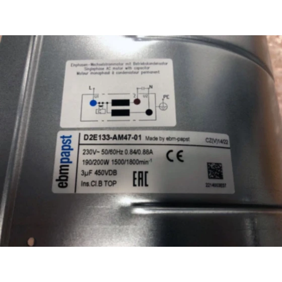 ventilador ebm-papst D2E133-AM47-01
