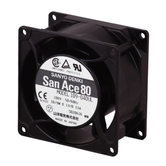 Ventilador Sanyo Denki 109-047UL