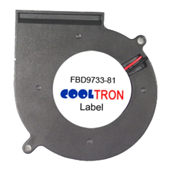 Ventilador Cooltron Industrial Supply FBD9733B24W7-81-3RC2