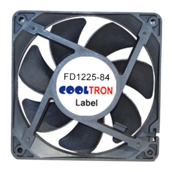 Ventilador Cooltron Industrial Supply FD1225B24W3-84-2RC1