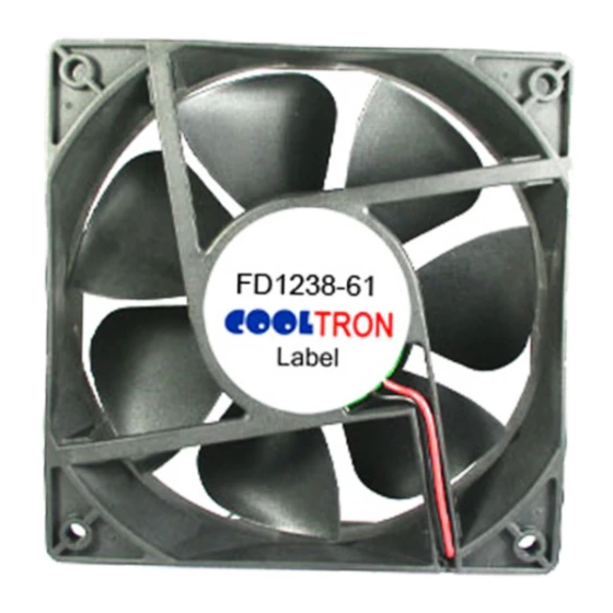 Ventilador Cooltron Industrial Supply FD1238B24W3-61-3RY
