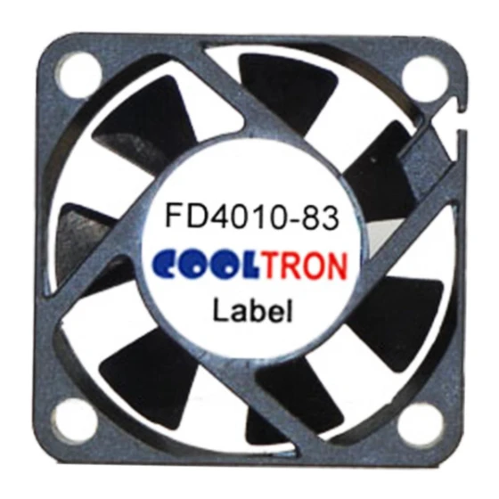 Ventilador Cooltron Industrial Supply FD4010B12W5-83-2N4