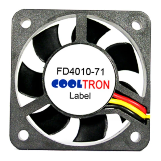 Ventilador Cooltron Industrial Supply FD4010B24W5-71-2NSC2