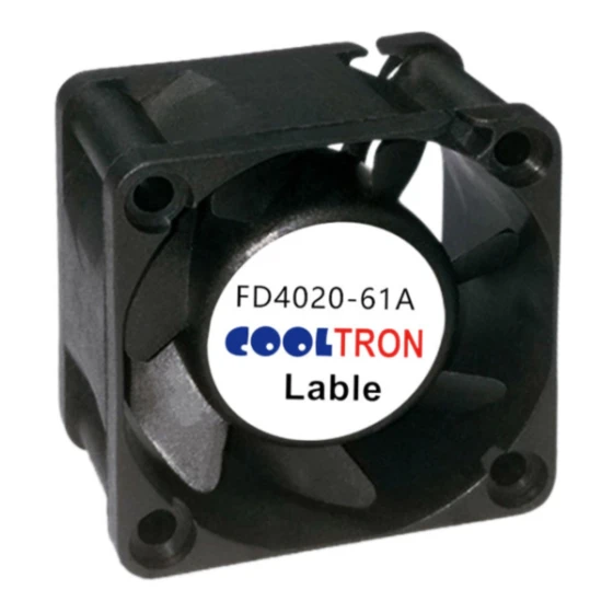 Ventilador Cooltron Industrial Supply FD4020B12W9-61A-4JC2