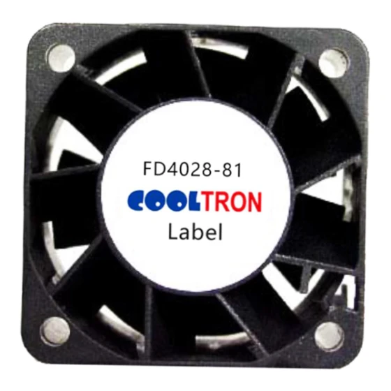 Ventilador Cooltron Industrial Supply FD4028B12W1-81-3R