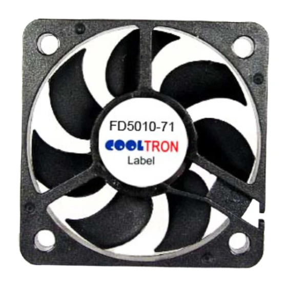 Ventilador Cooltron Industrial Supply FD5010B12W7-71-2N