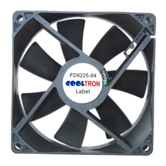 Ventilador Cooltron Industrial Supply FD9225B12W7-84-4JC4