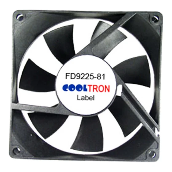 Ventilador Cooltron Industrial Supply FD9225B24W7-81-2R