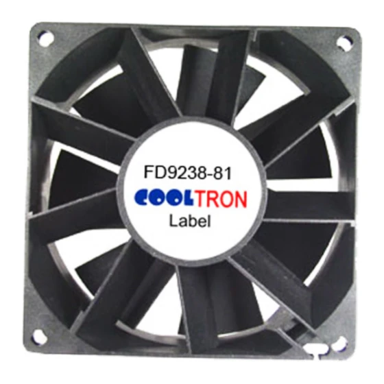 Ventilador Cooltron Industrial Supply FD9238B12W5-81-2RX.C