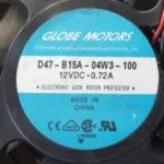 Motores Globe D47-B15A-04W3-100 Ventilador
